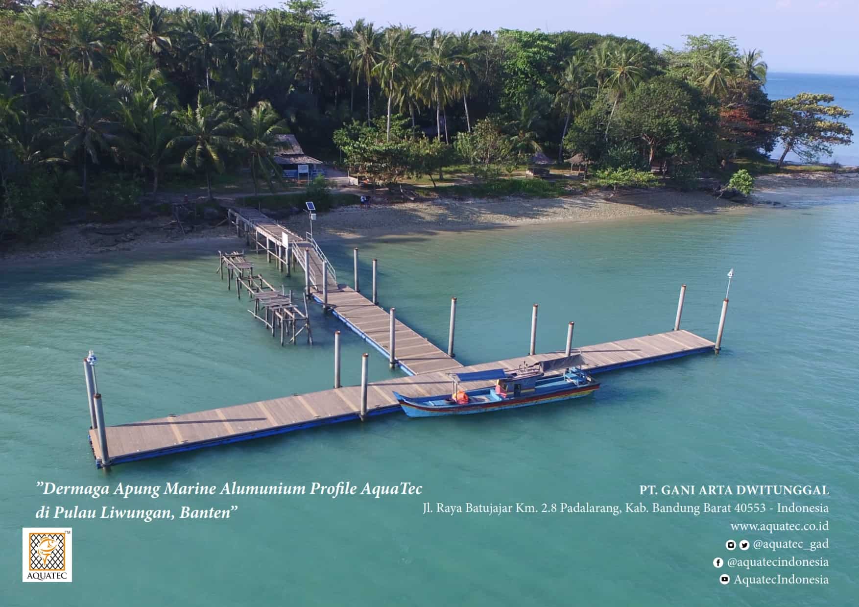 Dermaga Apung Aquatec Dukung Pengembangan Wisata Bahari Pulau Liwungan, Banten — Aquatec Indonesia