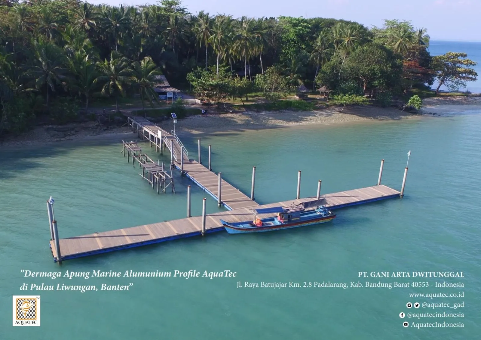 Dermaga apung HDPE Aquatec — proyek infrastruktur kelautan Indonesia